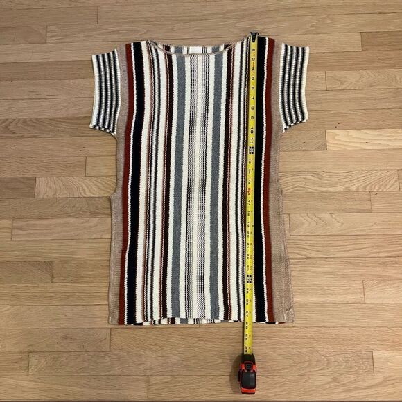 Vintage Striped Knit Shirt with Side Split Hem - Picture 7 of 14